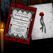 Blood Roses and Silk Red Gothic Wedding
