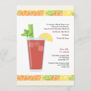 Convite Bloody Mary Invitation