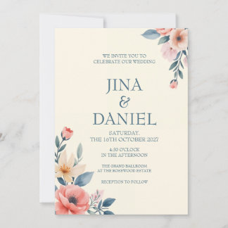 Convite Bloom Blushing