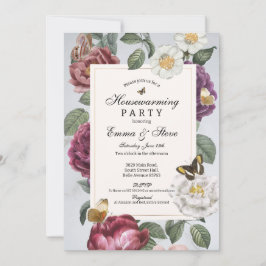 Convite Bloom Butterfly Floral Vintage