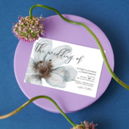 Convite Bloom: Romântico Moderno Floral ・ Script Elegante