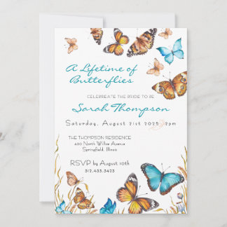 Convite Blooming Butterflies Always Butterflies Bridal 