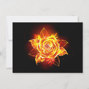 Convite Blooming Fire Rosa
