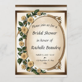 Convite Blooming Love - Custom Bridal shower Invitations