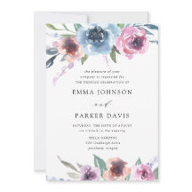 Blooms à meia-noite | Casamento Floral Roxo e Azul