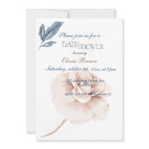 Blooms Whimsical: Elegante Chá de fraldas de Aquar