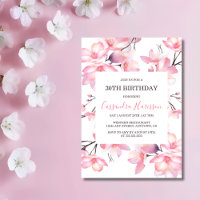 Blossom Botânico Chic Blush Pink Cereja Aniversári