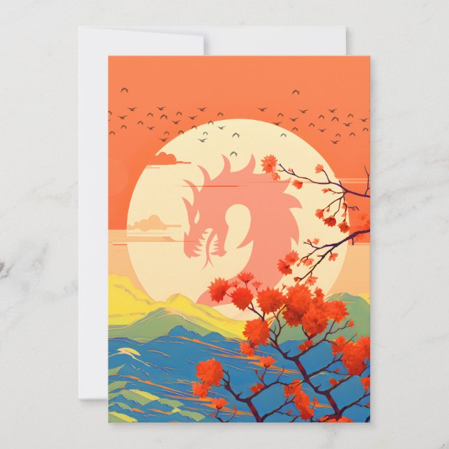 CONVITE BLOSSOM NATURE MOUNTAIN DRAGON (Frente)