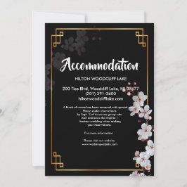 Convite Blossomas de Cereja Brancas e Compartimento dário