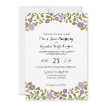 Blossomas de flores silvestres roxas e verdes | Ca