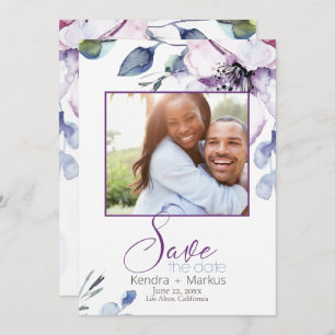 Convite Blossomas de Maçã de Aquarela Salvar a Data