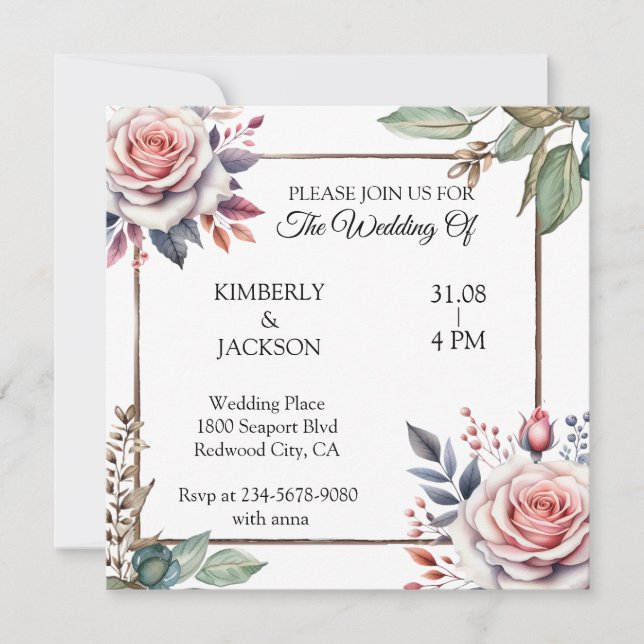 Convite Blossomas do Amor (Frente)