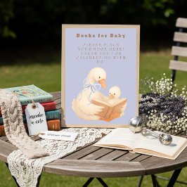 Convite Blue A Silly Goose Books for Baby Sign