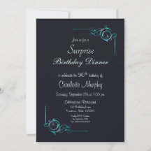 Blue and Turquoise Surprise 50th Birthday Janto