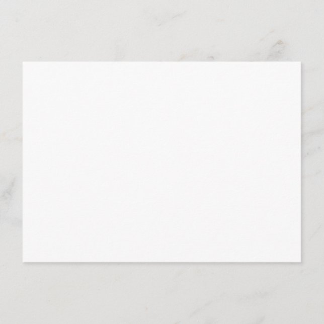 Convite Blue Botanical Modern Wedding Thank You Card (Frente)