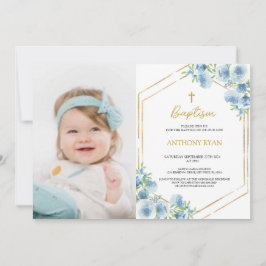 Convite Blue Boys Baptism