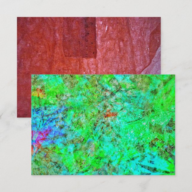 Convite Blue darkness abstract invitation,Abstract blue In (Frente/Verso)