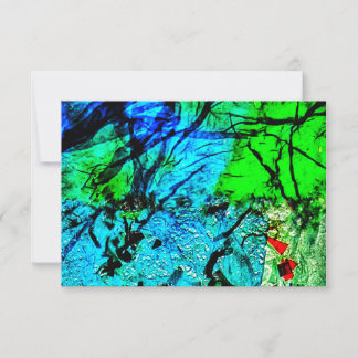 Convite Blue darkness abstract invitation,Abstract blue In