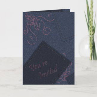 Convite Blue Denim Invitation