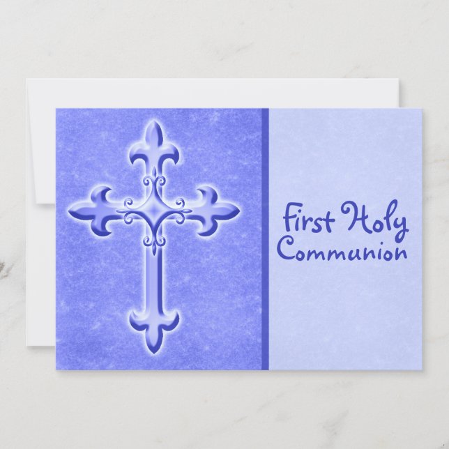 Convite Blue First Holy Community (Frente)