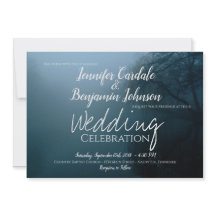 Blue Fog Lake Chorando Casamento de Árvores Selvag