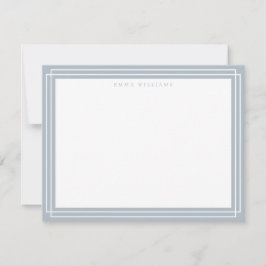Convite Blue Frame Note Card