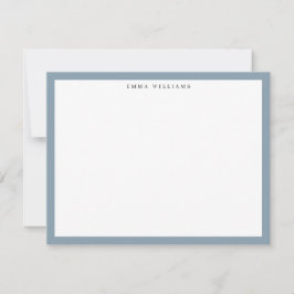 Convite Blue Frame Note Card