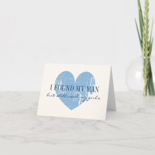 Convite Blue heart Will you be my bridesmaid request cards