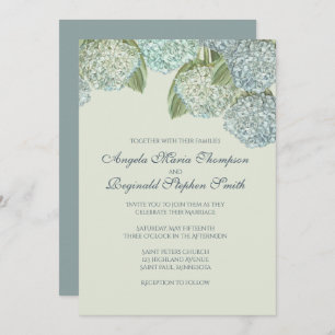 Convite Blue Hydrangea/ Sage Green