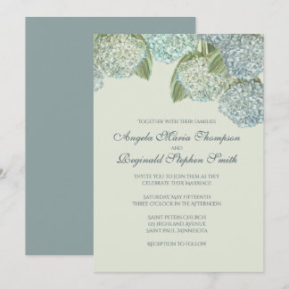 Convite Blue Hydrangea/ Sage Green