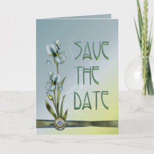Convite Blue Iris Casamento Salve a Data