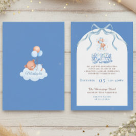 Convite Blue Islamic Aqiqah for Baby Boy