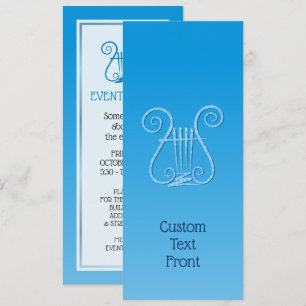Convite Blue Lyre
