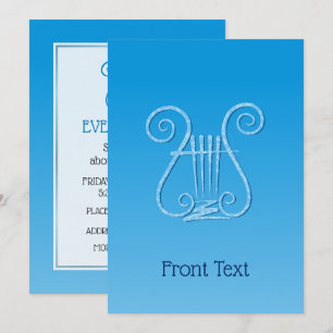 Convite Blue Lyre