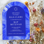 Convite Blue Marble Swirls Star David Bar Bat Mitzvah Arco<br><div class="desc">Cartão perfeito para anunciar um morcego mitzvah, bar mitzvah ou outra celebração judaica! A mão fez uma arte de espiral com aquarela para você na frente e atrás! TOTALMENTE PERSONALIZÁVEL! Clique em "Personalizar" acima para editar o texto. Clique em "editar usando a ferramenta design" para ajustar as fontes, as cores...</div>