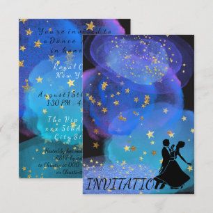 Convite Blue Ocean Night Sky Dance Party