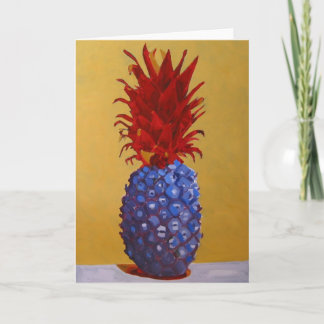 Convite Blue Pineapple Greeting Card / Invitation