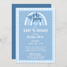 Blue Rainbow Baby Shower