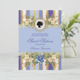 Convite Blue Regency Era Sweet Six