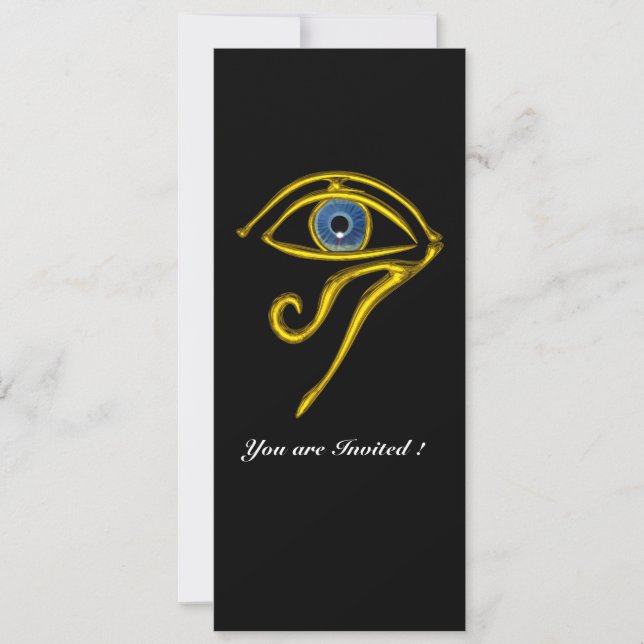 Convite BLUE TALISMAN, preto e branco (Frente)