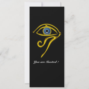 Convite BLUE TALISMAN, preto e branco