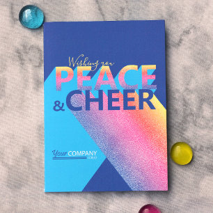 Convite Blue, Turquoise, Pink Word Art Holiday Card