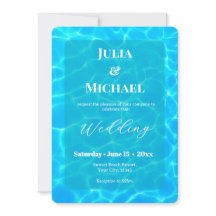 Blue Water Beach & Destination Wedding Ocean Theme