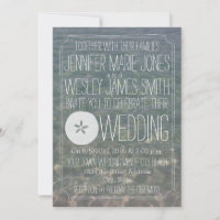 Blue Water + Sand Dollar Modern Beach Wedn