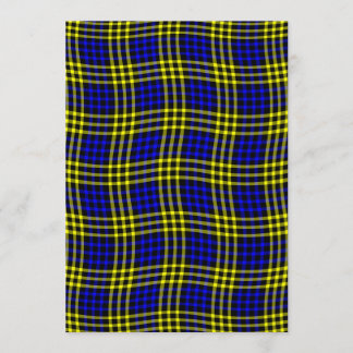 Convite Blue Yellow Plaid Checker Seamless Pattern
