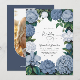 Convite Bluebell Haze, Pale Delft & Cloud White Wedding