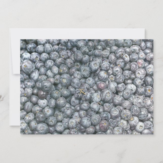 Convite Blueberries Art (Frente)