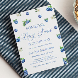 Convite Blueberry Baby Shower Invitation