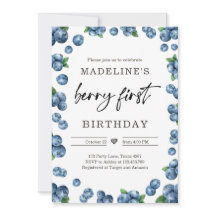 Blueberry Berry Sweet 1rua Primeiro Aniversário