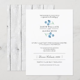 Convite Blueberry Bliss | Casamento Elegante